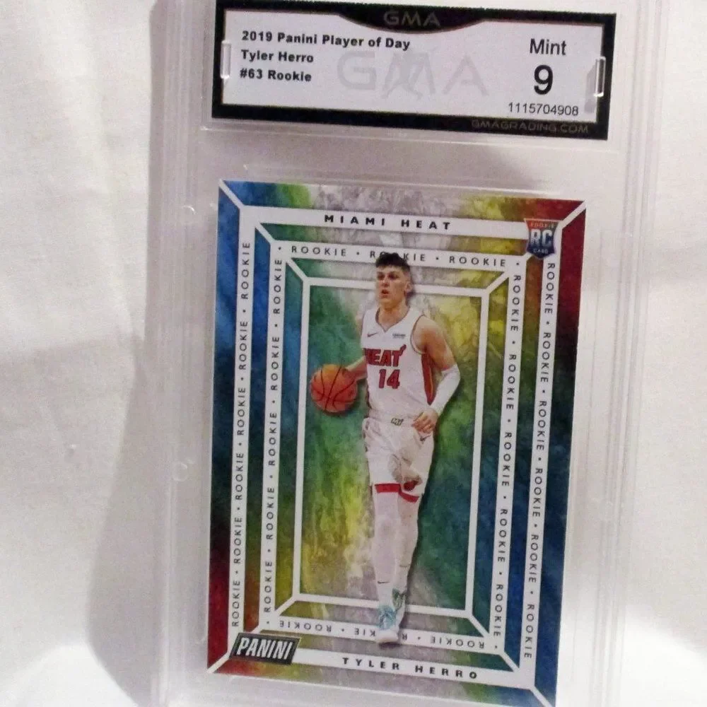 TYLER HERRO 2019 Panini Prizm Draft Picks #15 SP Rookie Miami Heat GMA 9